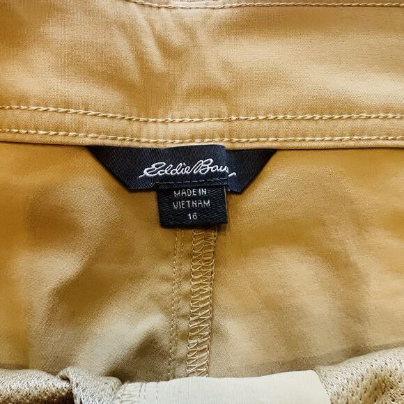 Eddie Bauer Women’s Cargo Pocket Short Size 16 Khaki (A0127) - Picture 2 of 6